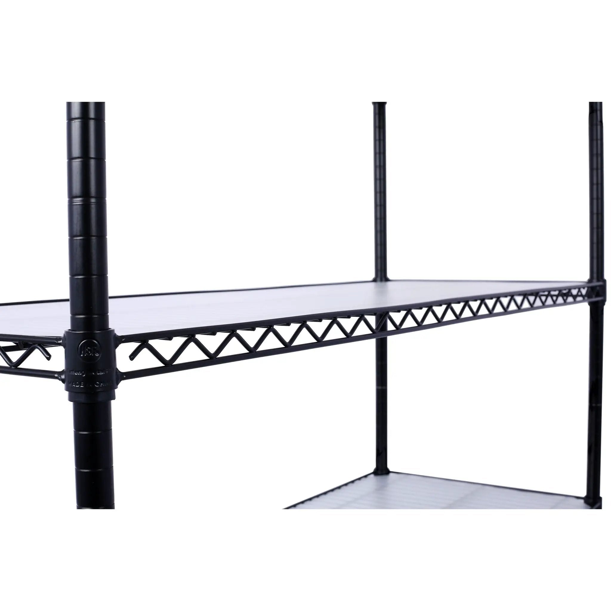 7 Tier Metal Shelf Wire Shelving Unit, 2450Lbs Heavy Duty Adjustable Storage Rack With Wheels & Shelf Liners For Closet Kitchen Garage Basement Commercial Shelving by Unique Piece Furniture