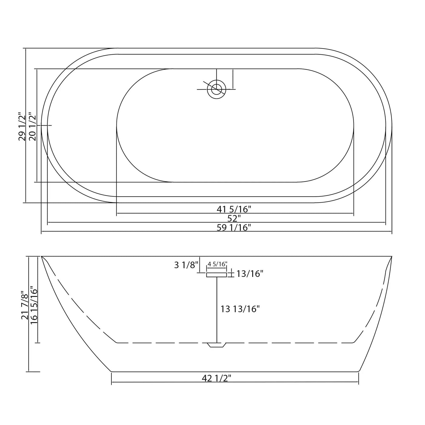 Glossy Freestanding Bathtub With Pop Up Drain by HouseOfZazla