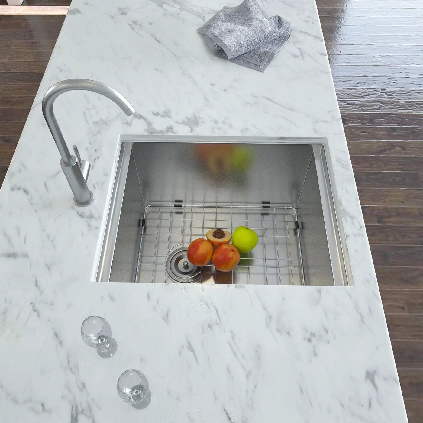 Laundry Workstation Undermount Utility Sink, Deep Single Bowl by HouseOfZazla