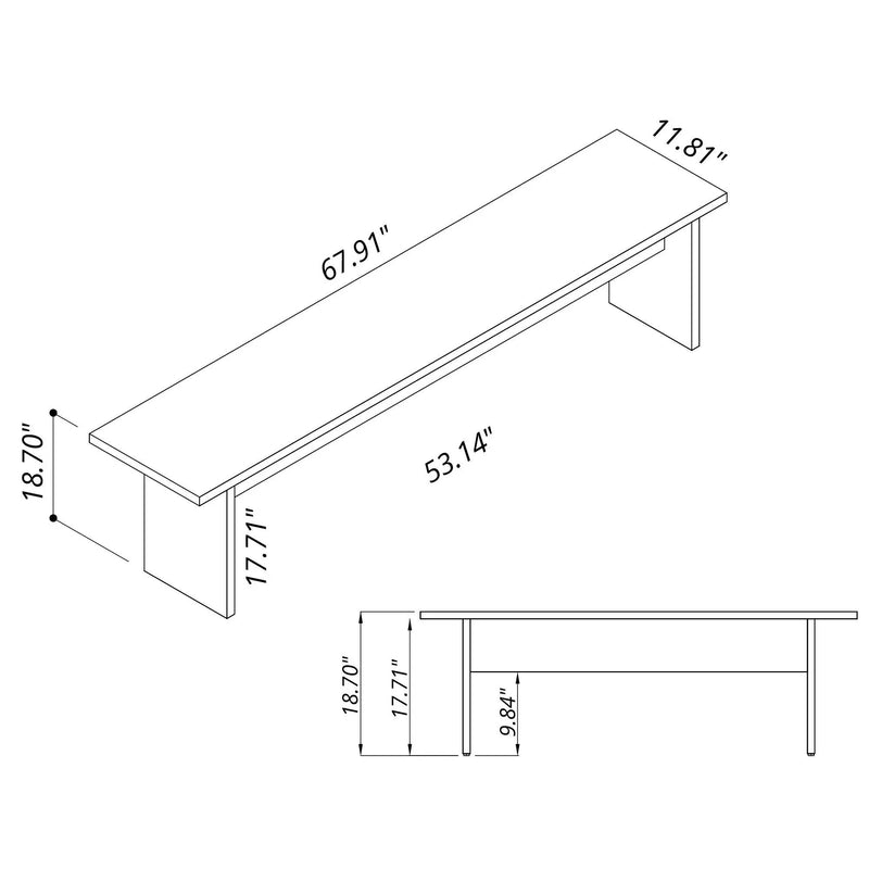 Nomad - Dining Bench For 2 Persons by HouseOfZazla