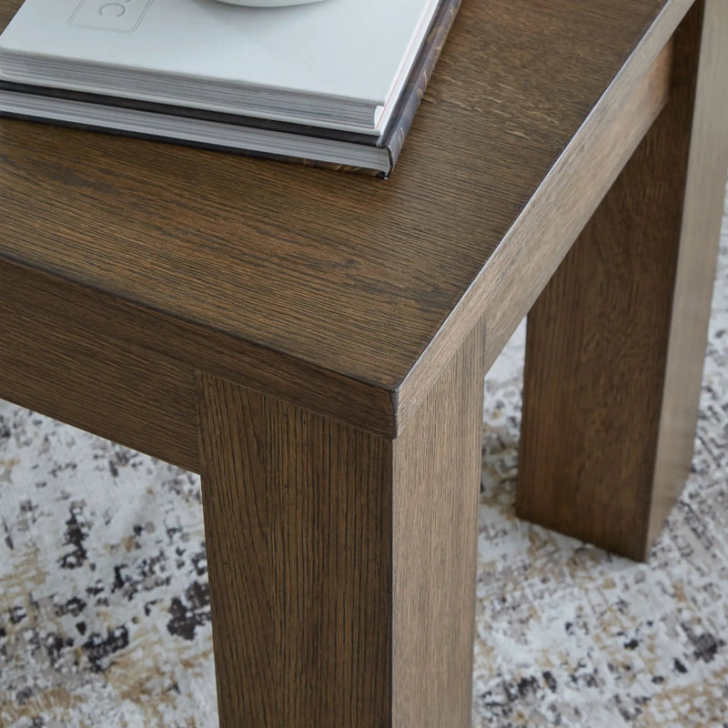 Rosswain - Square End Table - Warm Brown by Unique Piece Furniture