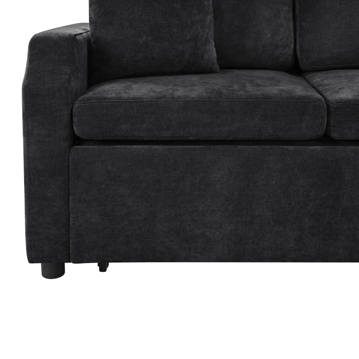 Modern L Shaped Sectional Sofa Bed With Hidden Storage Upholstery by HouseOfZazla