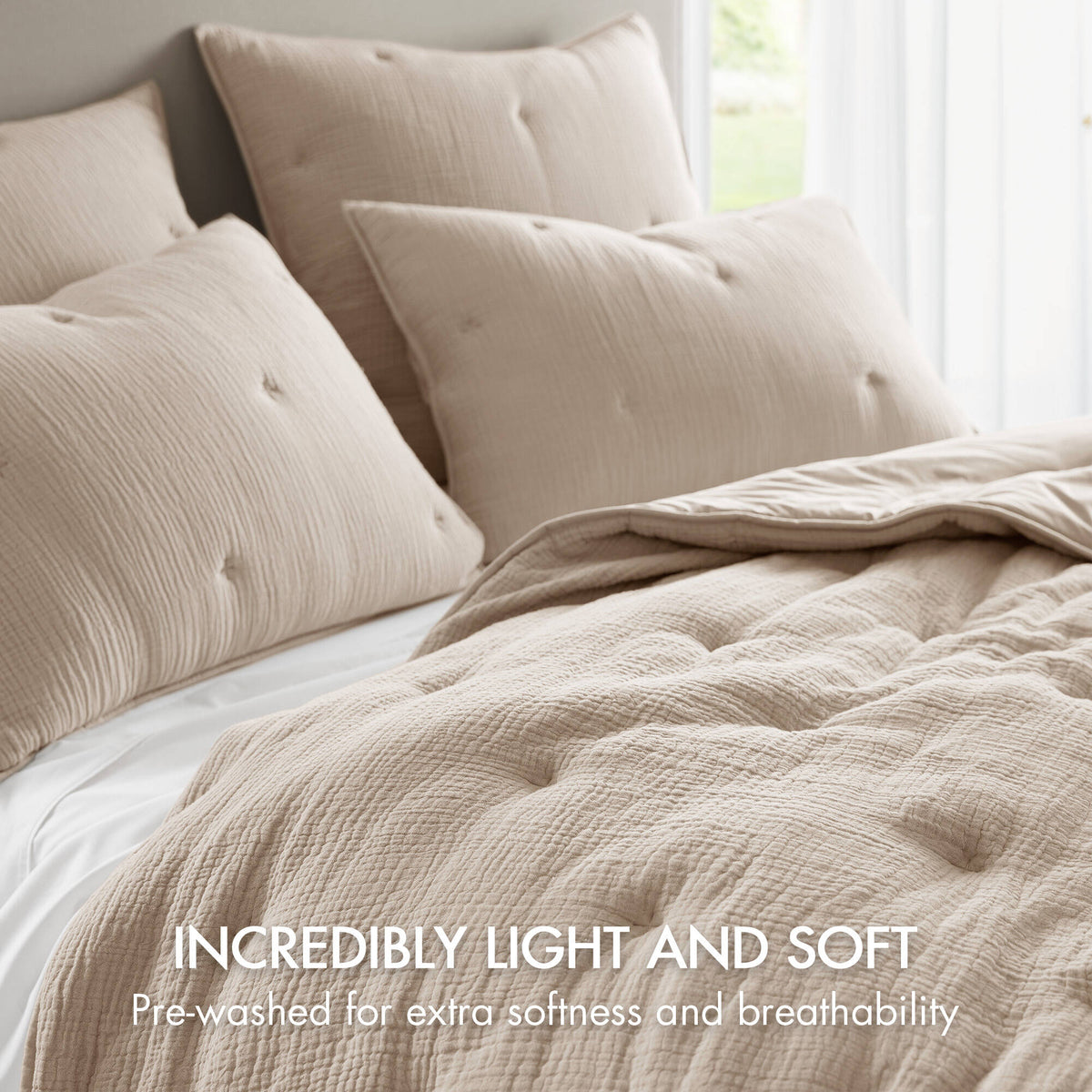 3-Piece Full/Queen Cotton Embroidered Quilt Set, photo 2 of 10