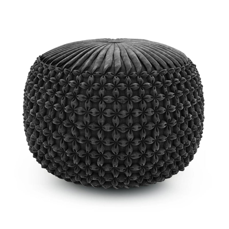 Renee - Handcrafted Round Pouf by Unique Piece Furniture