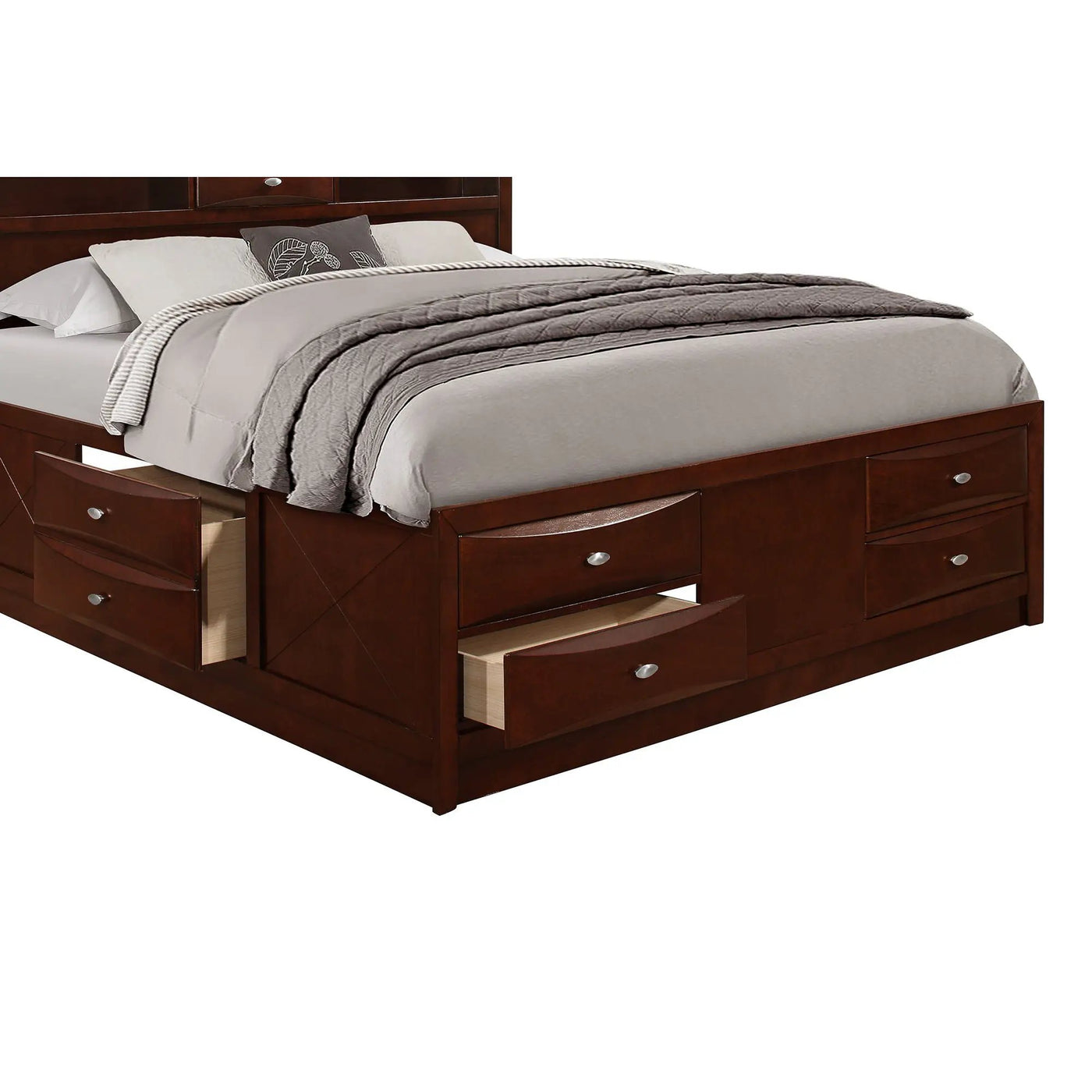 Lucille - Bed With Storage And Bookcase Headboard by Unique Piece Furniture