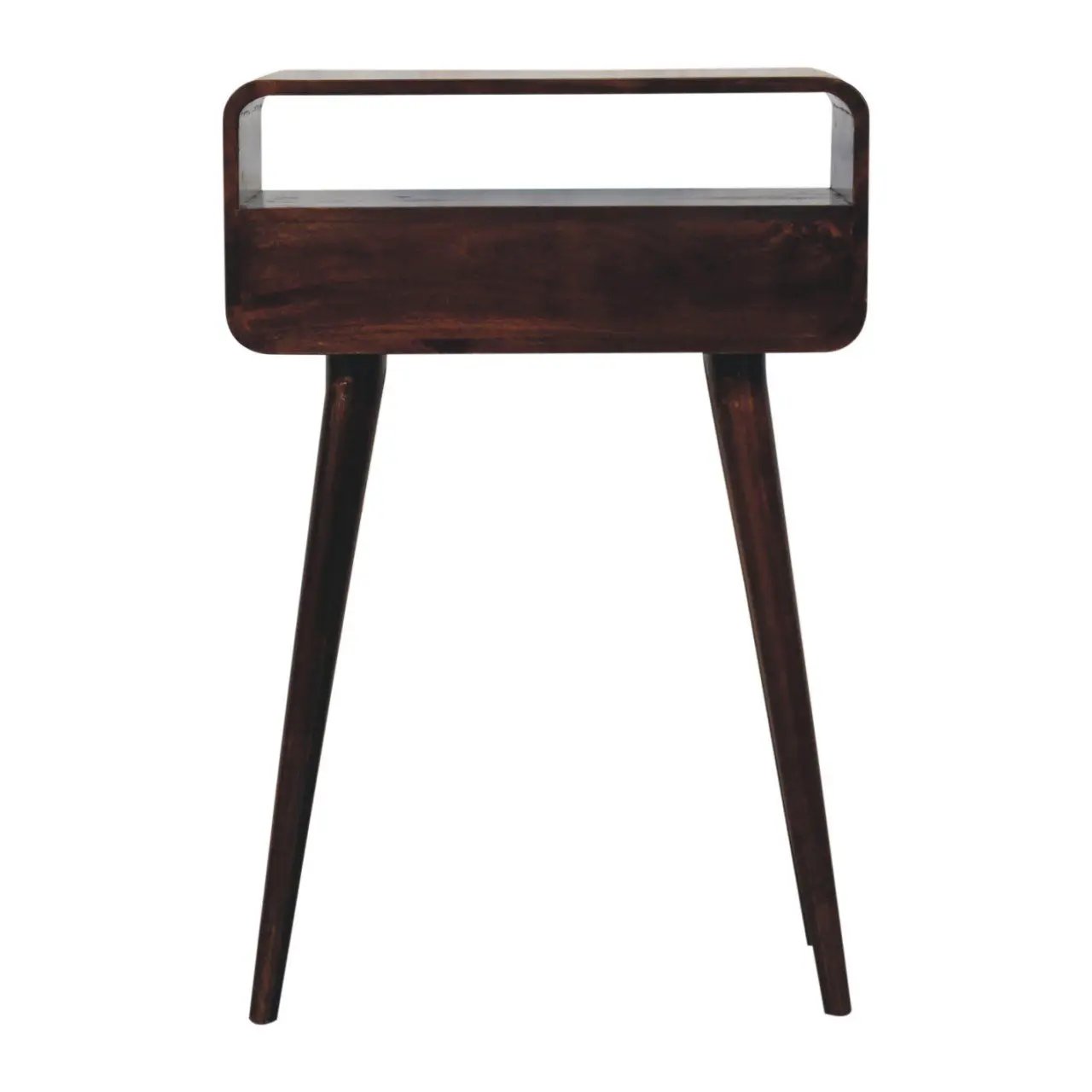 Solid Wood Curved Console Table by HouseOfZazla