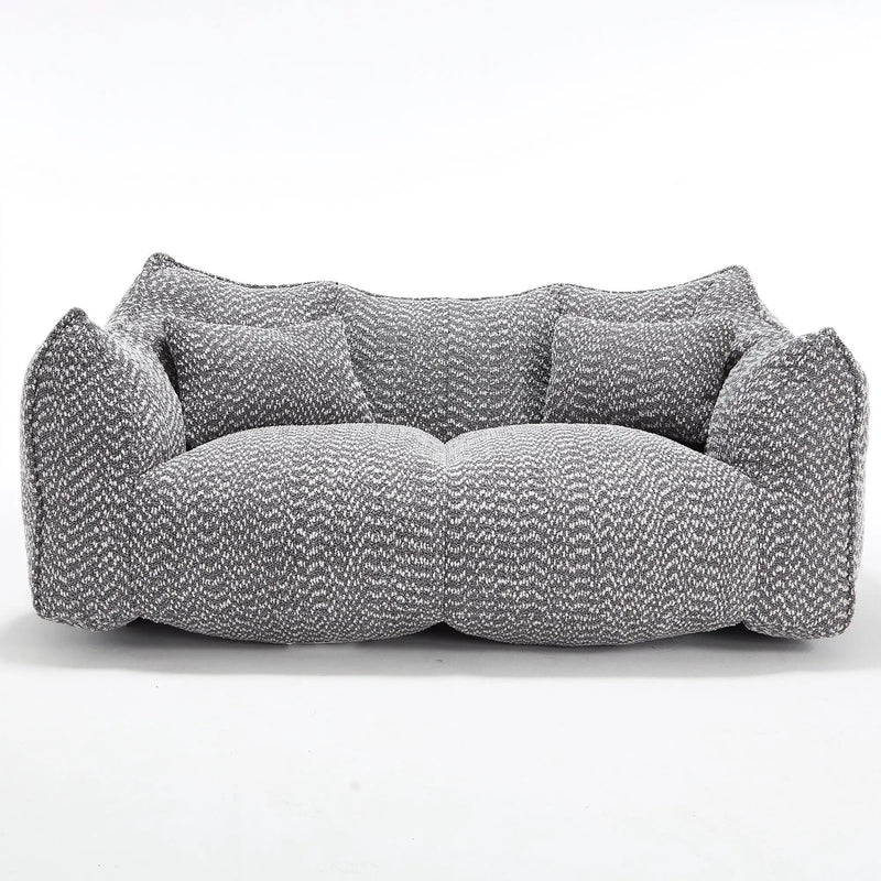 Comfortable Dual Beanbag Chair With High Resilience Foam Core For 2 People by HouseOfZazla