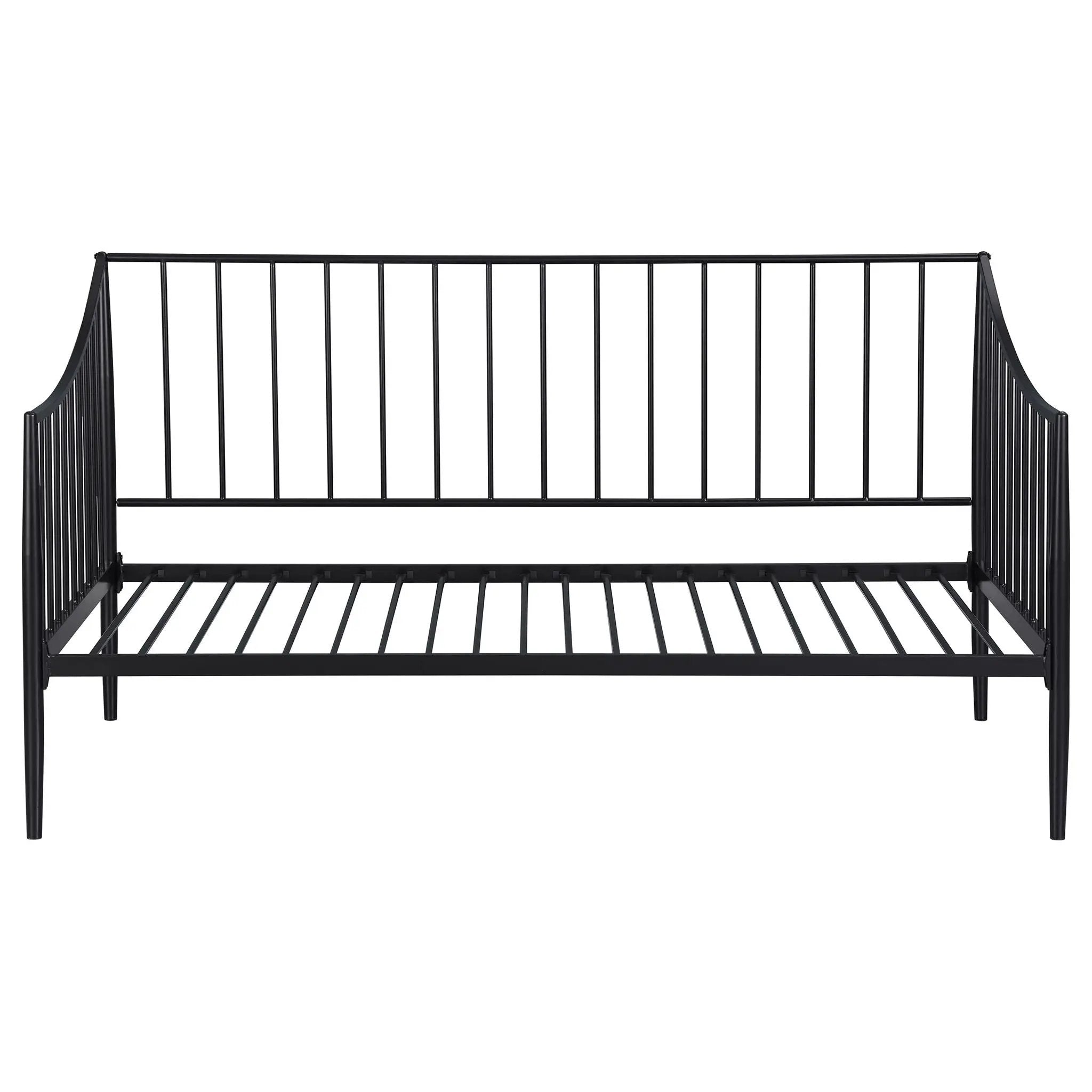 Newbury Metal Twin Daybed Bed Frame Matte Black by Unique Piece Furniture