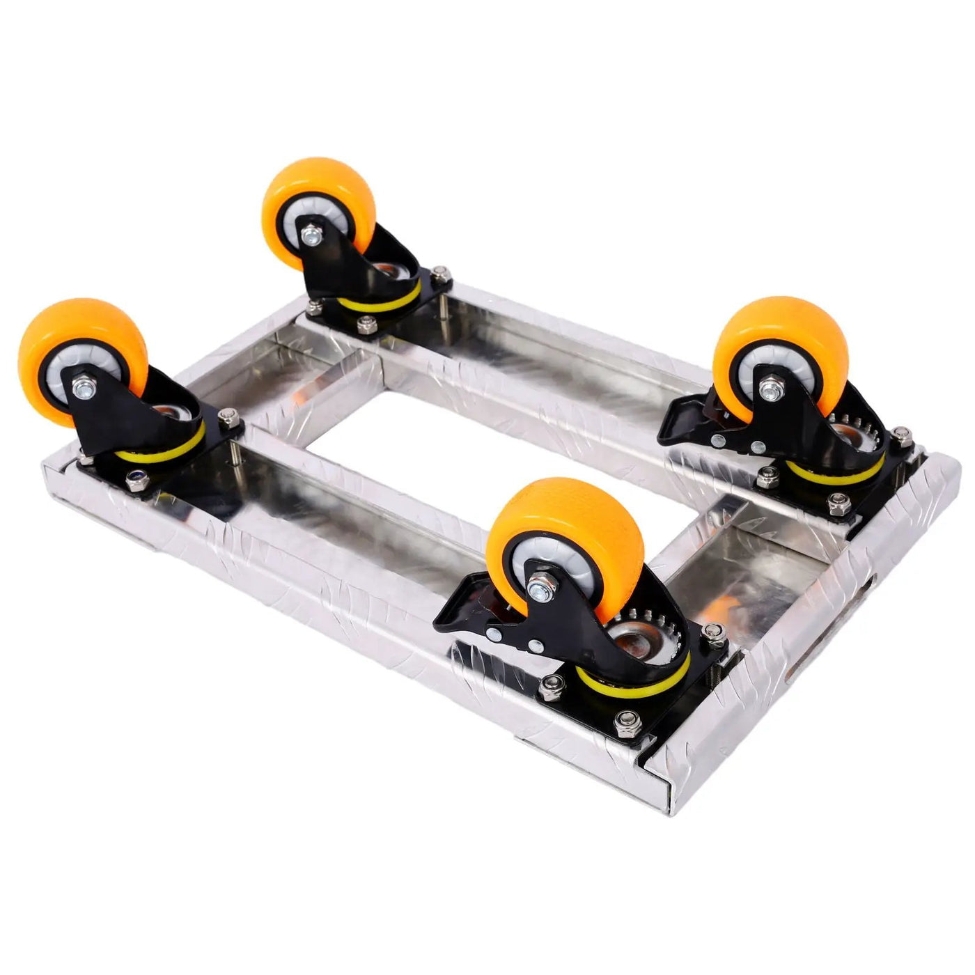 Heavy Duty Furniture Dolly Trolley Car, Aluminum Frame With 3" Tpu Professional Casters, Brake Option by HouseOfZazla