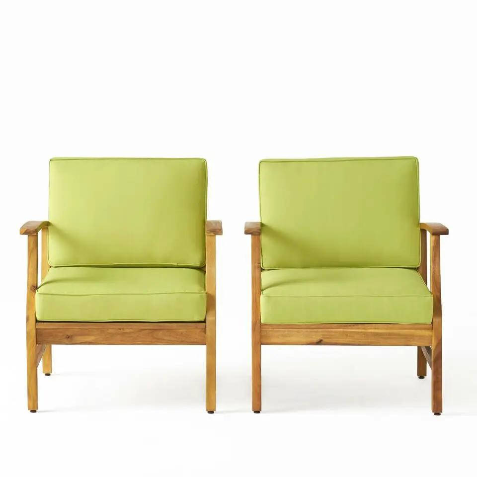 Perla Contemporary Club Chair with Water Resistant Cushion by HouseOfZazla