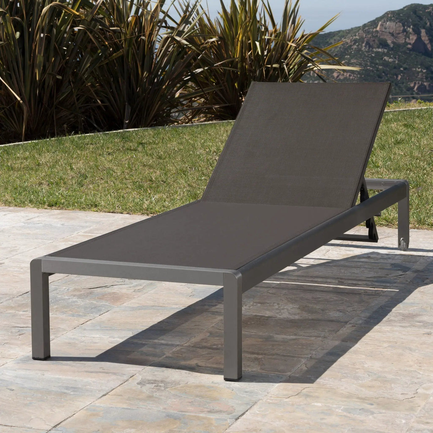 Outdoor Patio Chaise Lounge with 5 Reclining Positions by HouseOfZazla