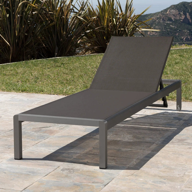 Outdoor Patio Chaise Lounge with 5 Reclining Positions by HouseOfZazla