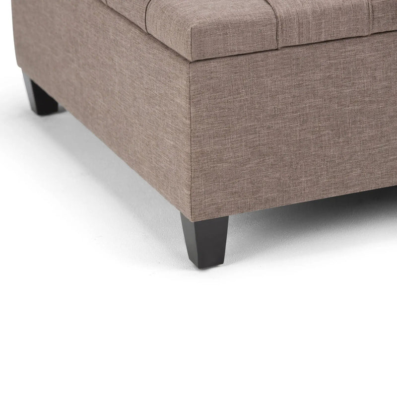 Harrison - Upholstered Coffee Table Storage Ottoman by HouseOfZazla