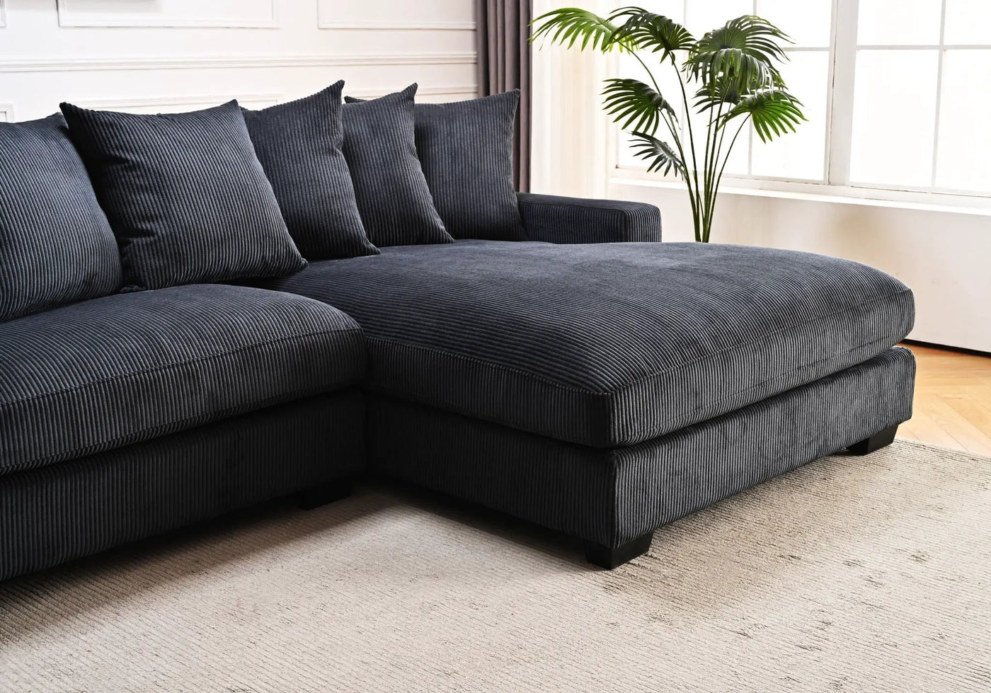 Luxe - Oversized 2 Piece Sectional Couches For Living Room, L Shaped Sofa With Chaise by Unique Piece Furniture