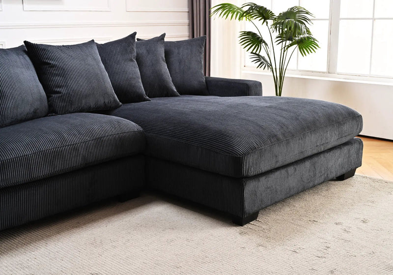 Luxe - Oversized 2 Piece Sectional Couches For Living Room, L Shaped Sofa With Chaise by HouseOfZazla