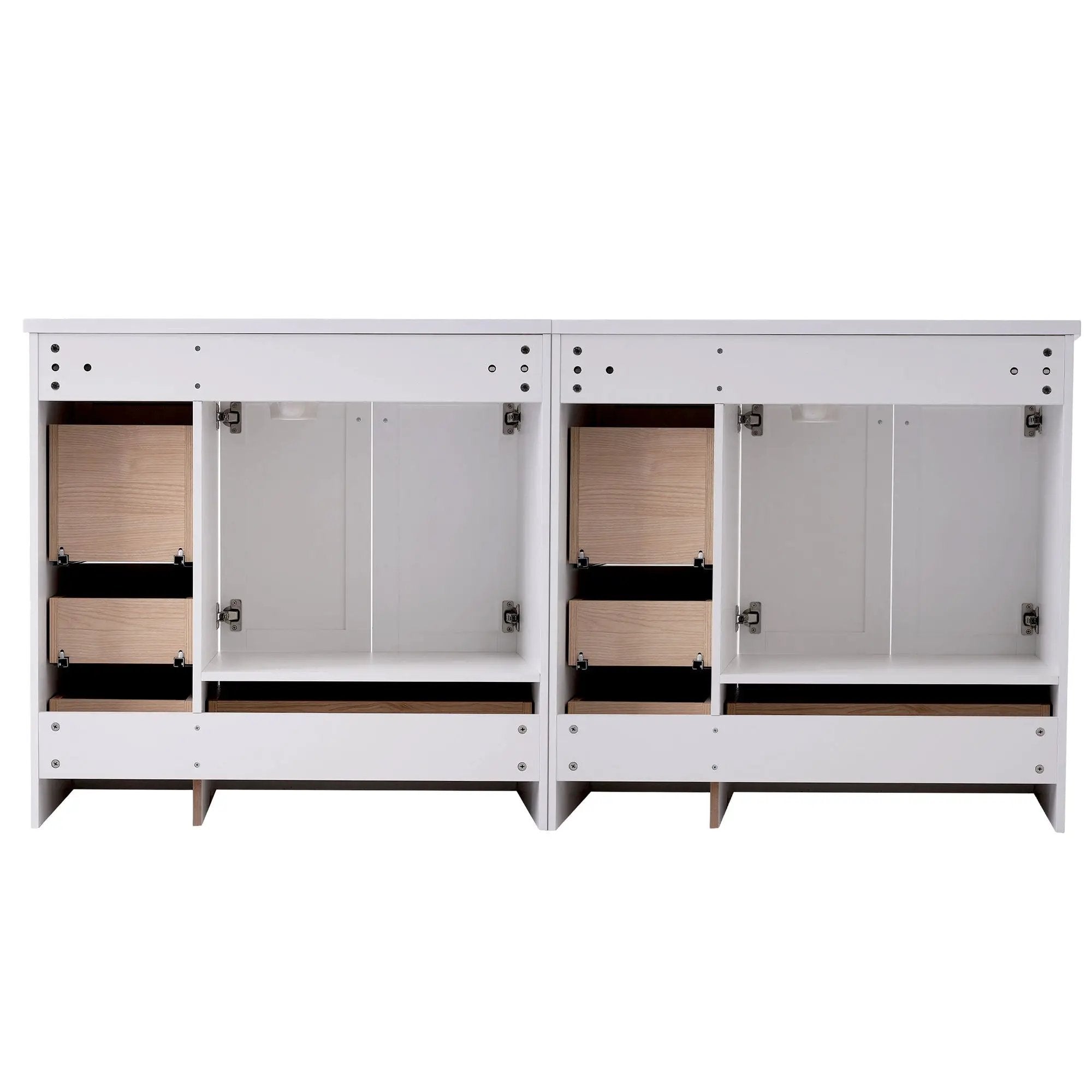 Shaker Free Standing Bathroom Vanity Cabinet & Sink, Soft Close Drawers, Soft Close Doors by HouseOfZazla