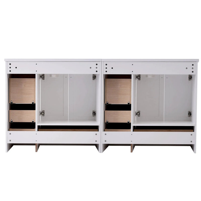 Shaker Free Standing Bathroom Vanity Cabinet & Sink, Soft Close Drawers, Soft Close Doors by HouseOfZazla