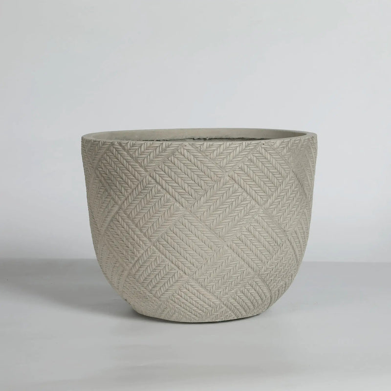 Round Concrete Planter Set of 2 by HouseOfZazla