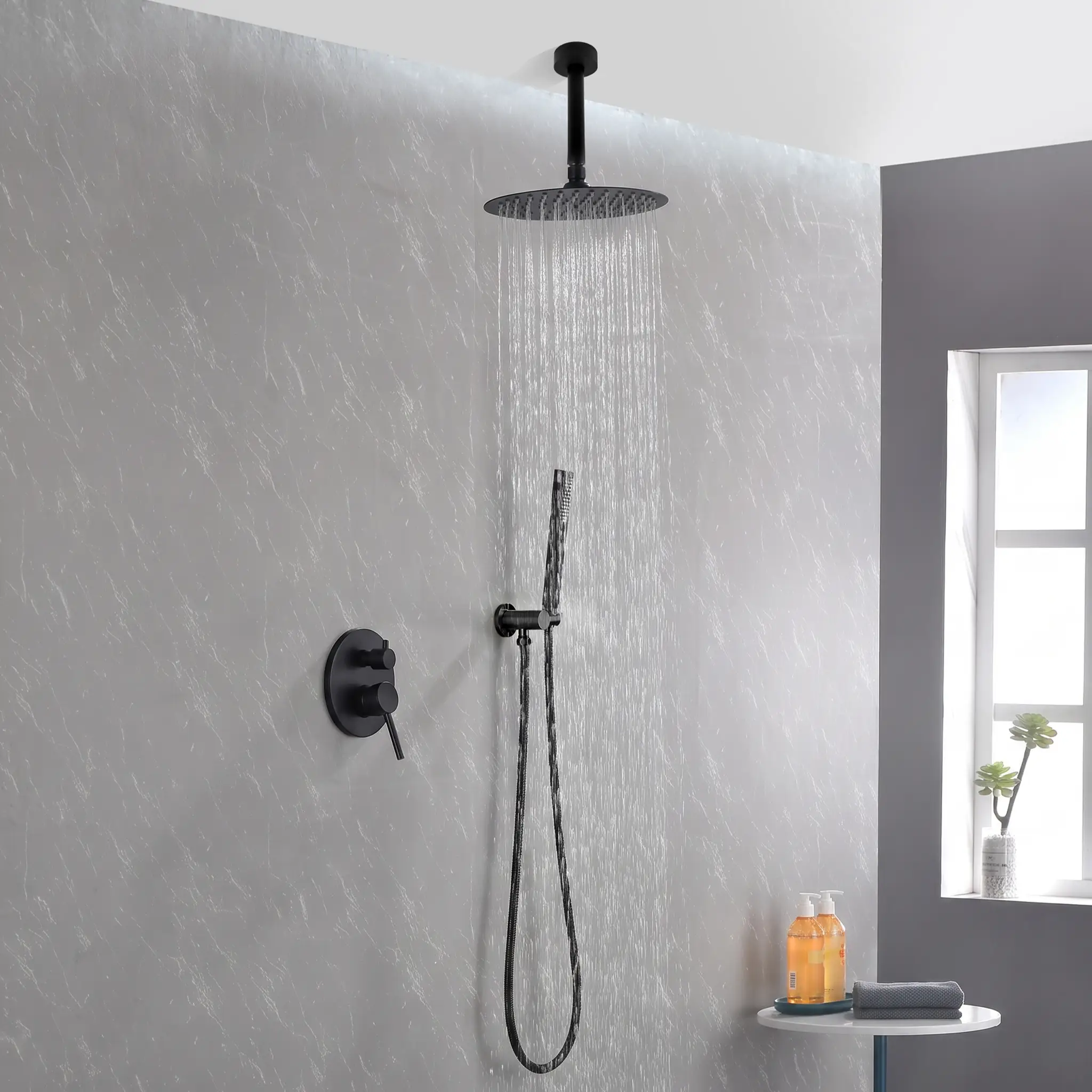 Matte Black Shower System by HouseOfZazla