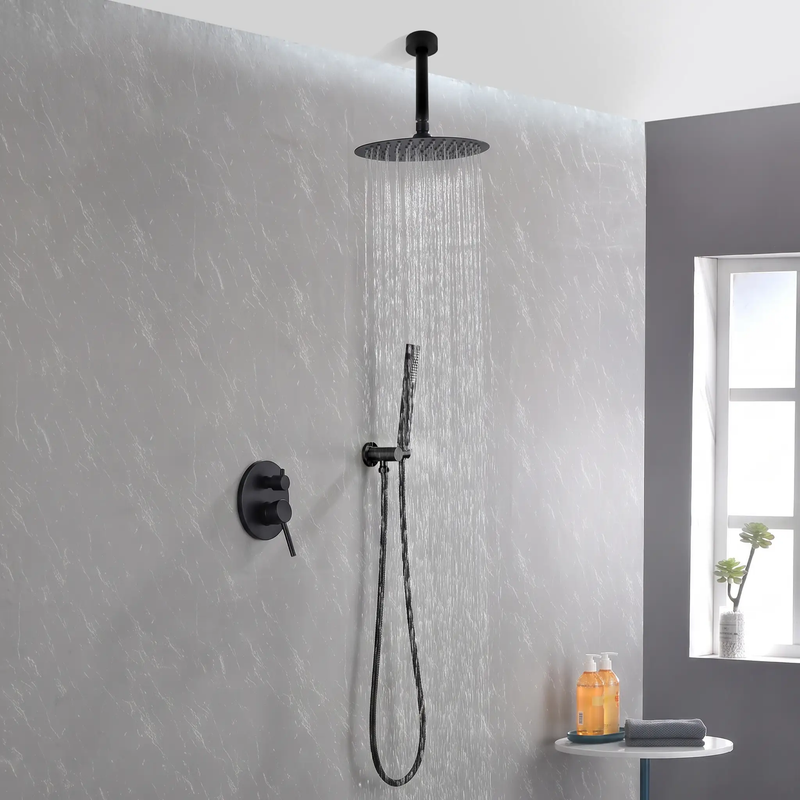 Matte Black Shower System by HouseOfZazla