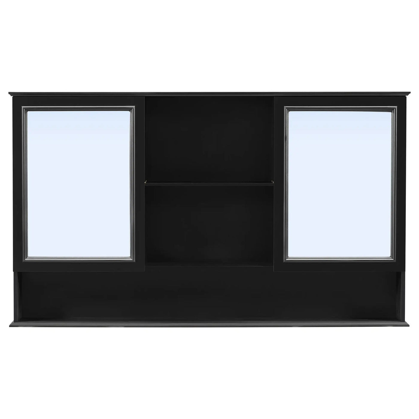 Double Sink Bathroom Vanity Set with Wall Mount Mirror Cabinet by HouseOfZazla