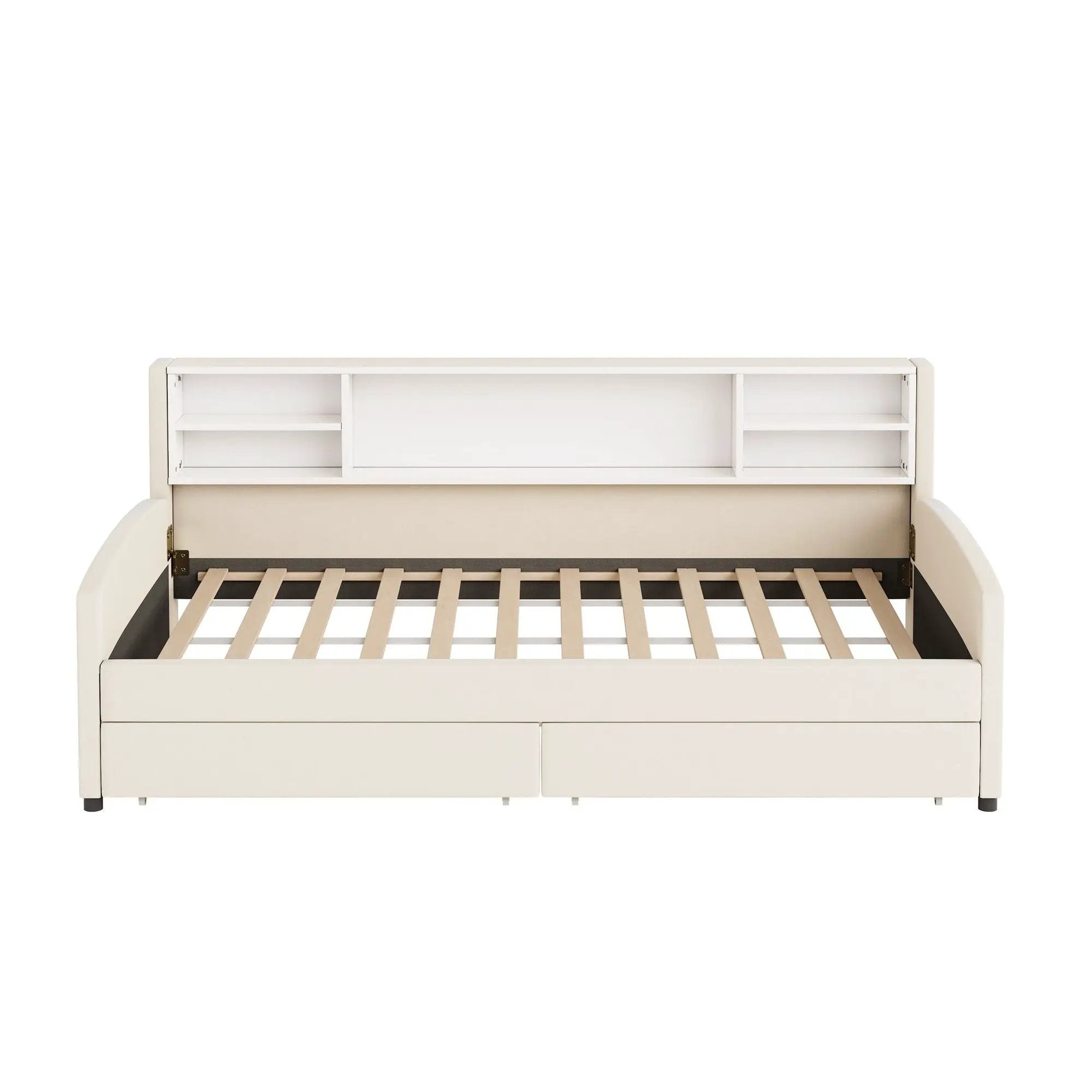 Luxurious Upholstered Platform Bed With Storage Drawers by HouseOfZazla