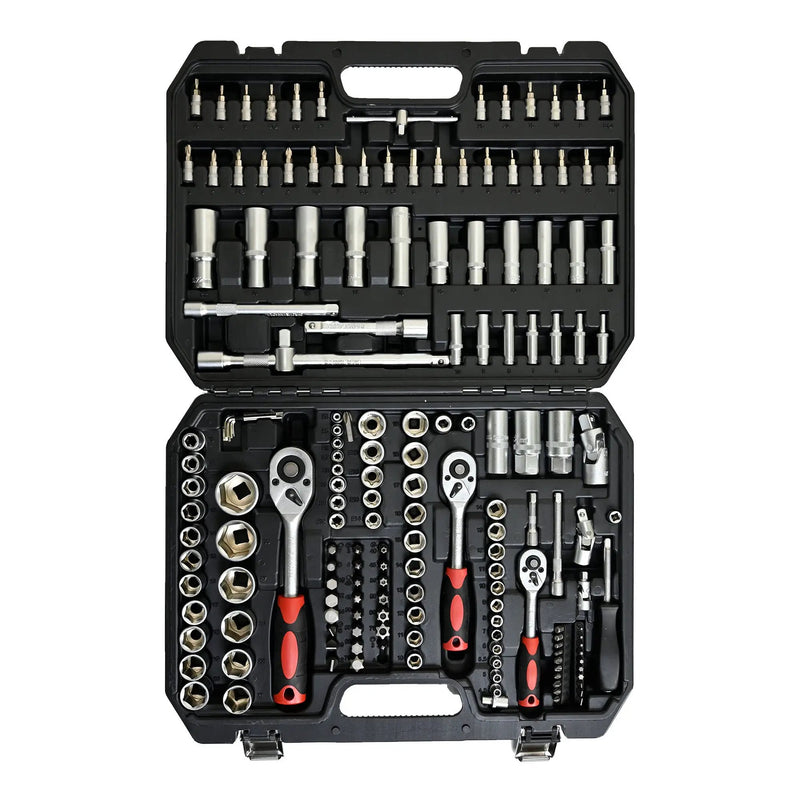 Tool Set Socket And Ratchet Wrench Toolbo 71 Pieces Toolbox Universal Home Car Repair Tool Set For Men Homeowners Diy Enthusiasts And Mechanics - Black by HouseOfZazla