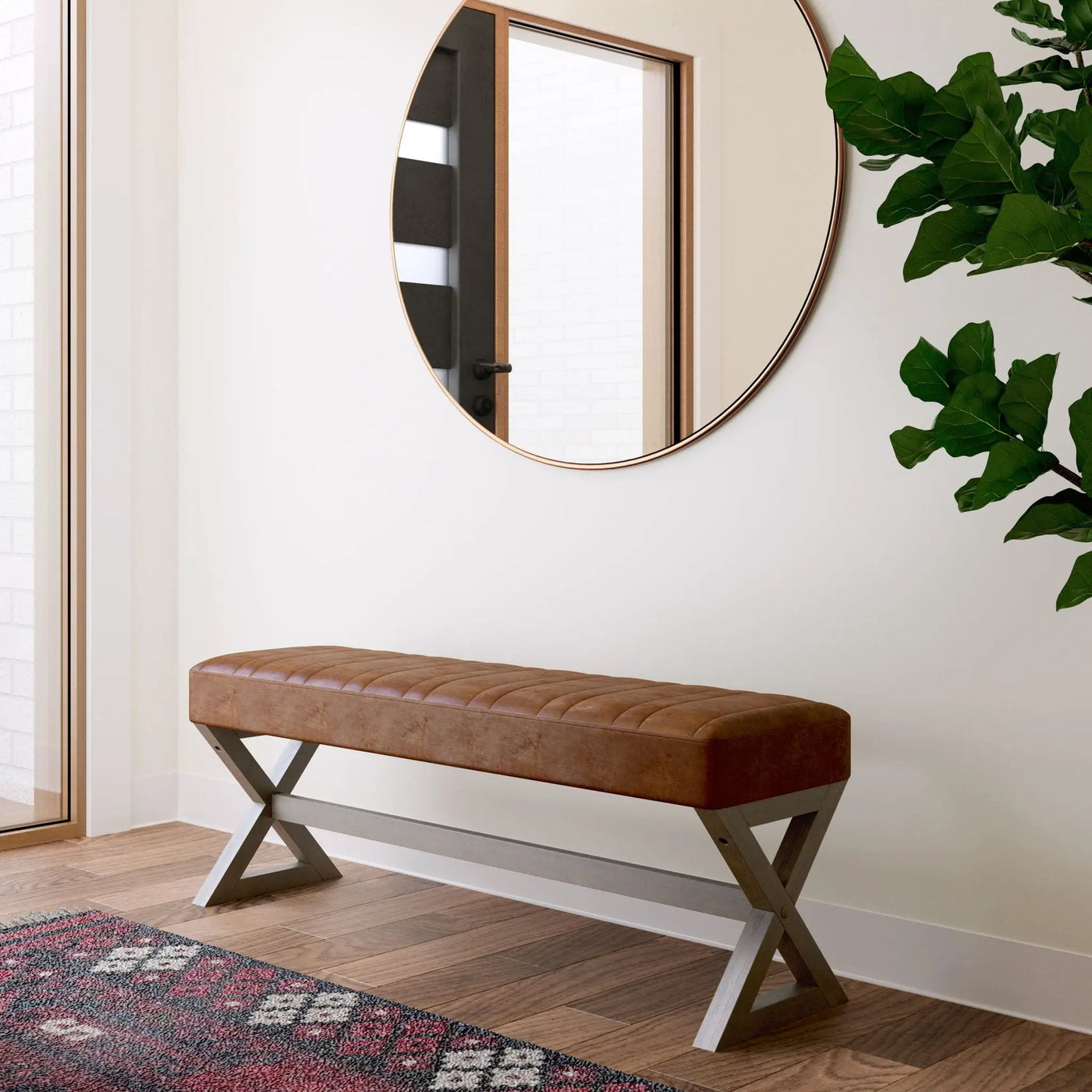 Salinger - Large Upholstered Ottoman Bench by HouseOfZazla