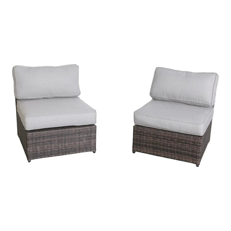 Comfortable Modern Patio Rattan Sectional Set With Cushions by Unique Piece Furniture
