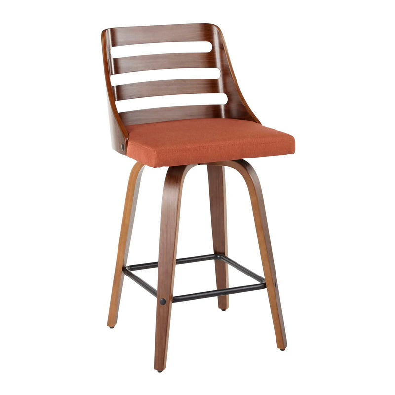 Trevi - Mid Century Modern Counter Stool (Set of 2) by HouseOfZazla