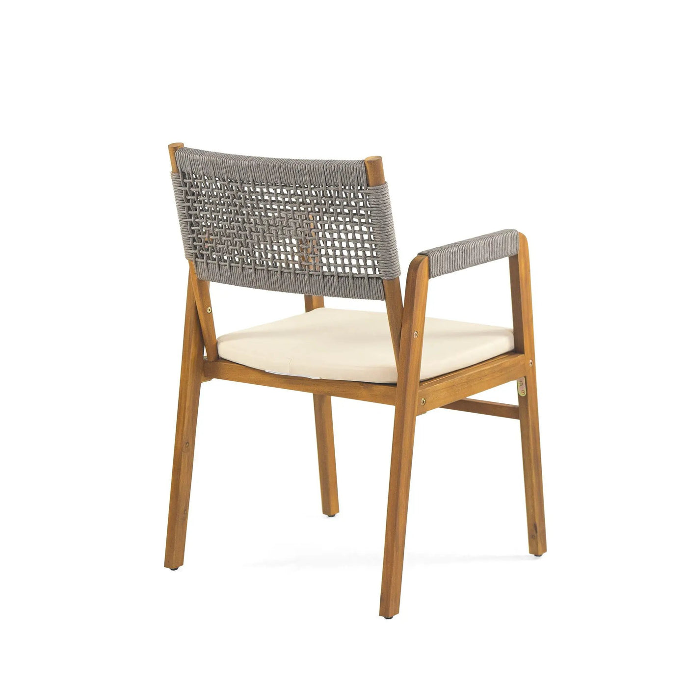 Outdoor 7 Piece Dining Set With Rope Woven Armchairs by HouseOfZazla