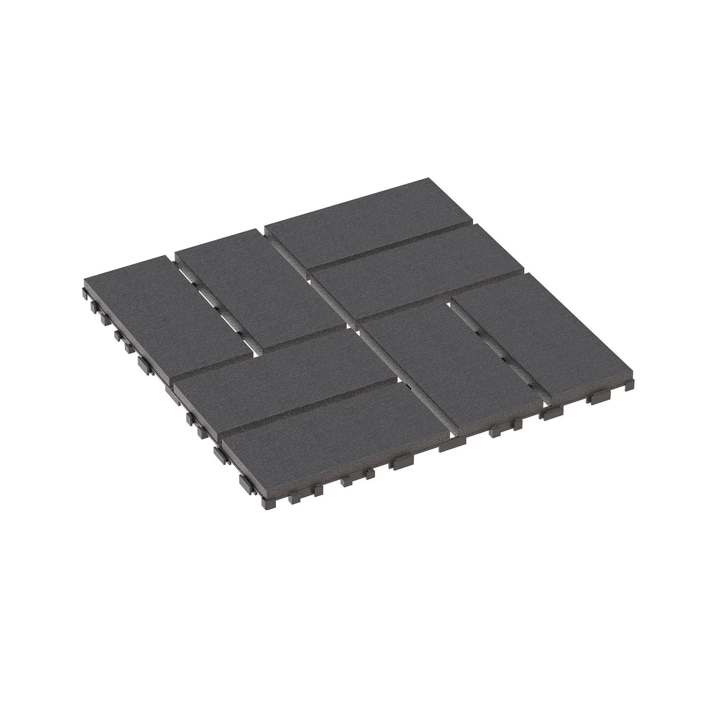 Plastic Interlocking Deck Tiles Patio Deck Tiles Waterproof Outdoor Use by HouseOfZazla