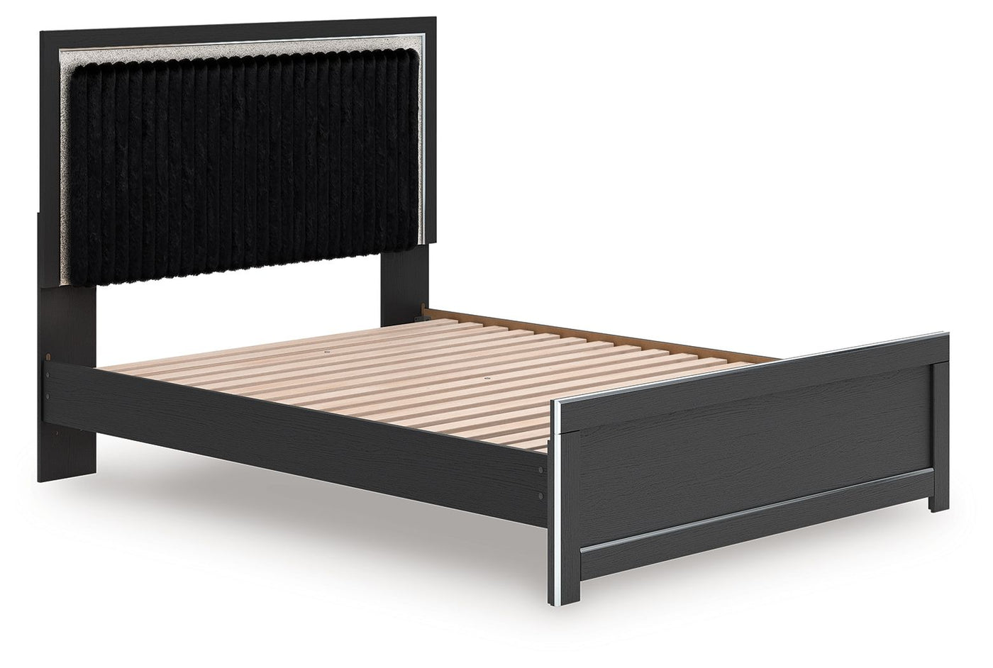 Zuraleus - Upholstered Panel Platform Bed With Roll Slats by Unique Piece Furniture