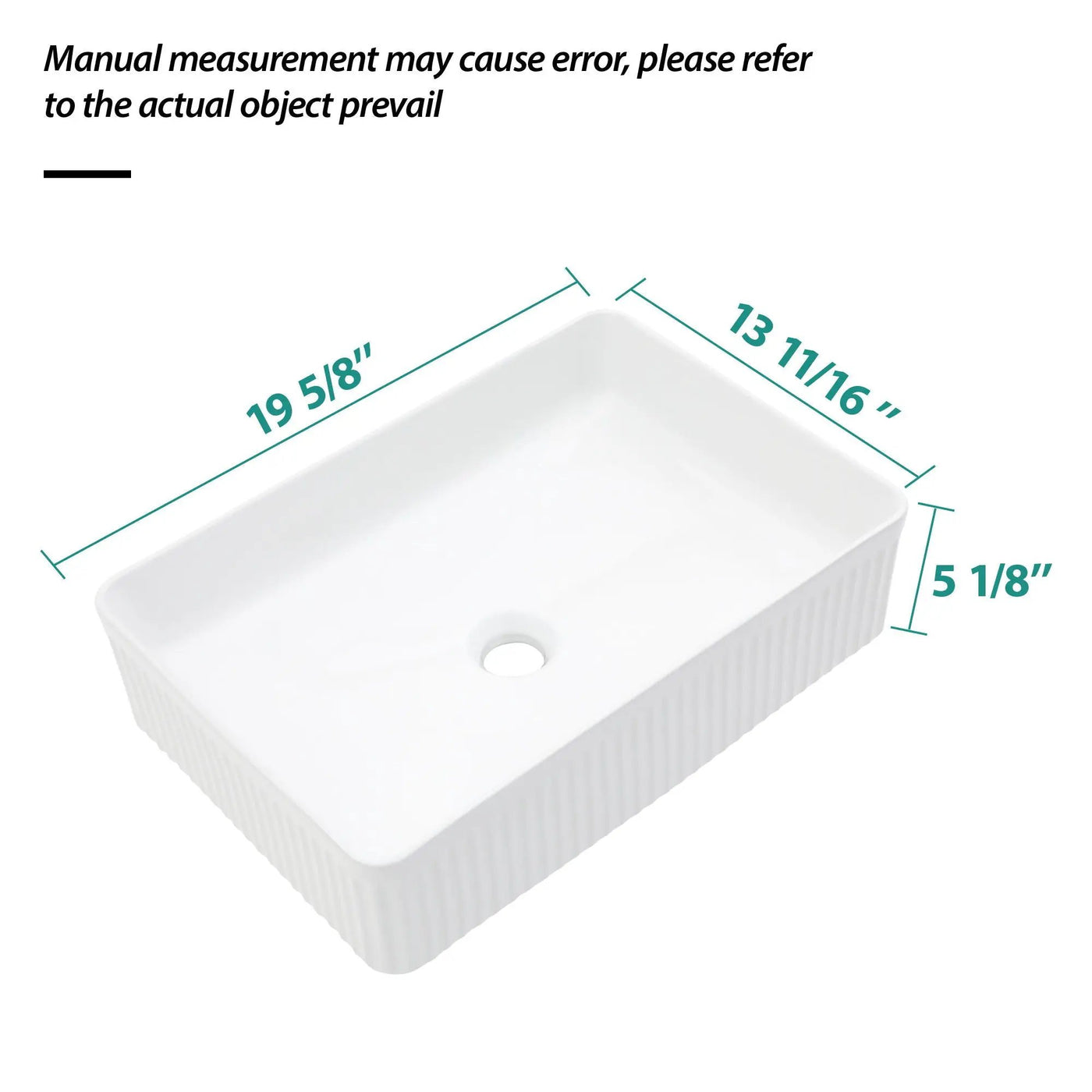 Modern Ceramic Rectangular Vessel Bathroom Sink by HouseOfZazla