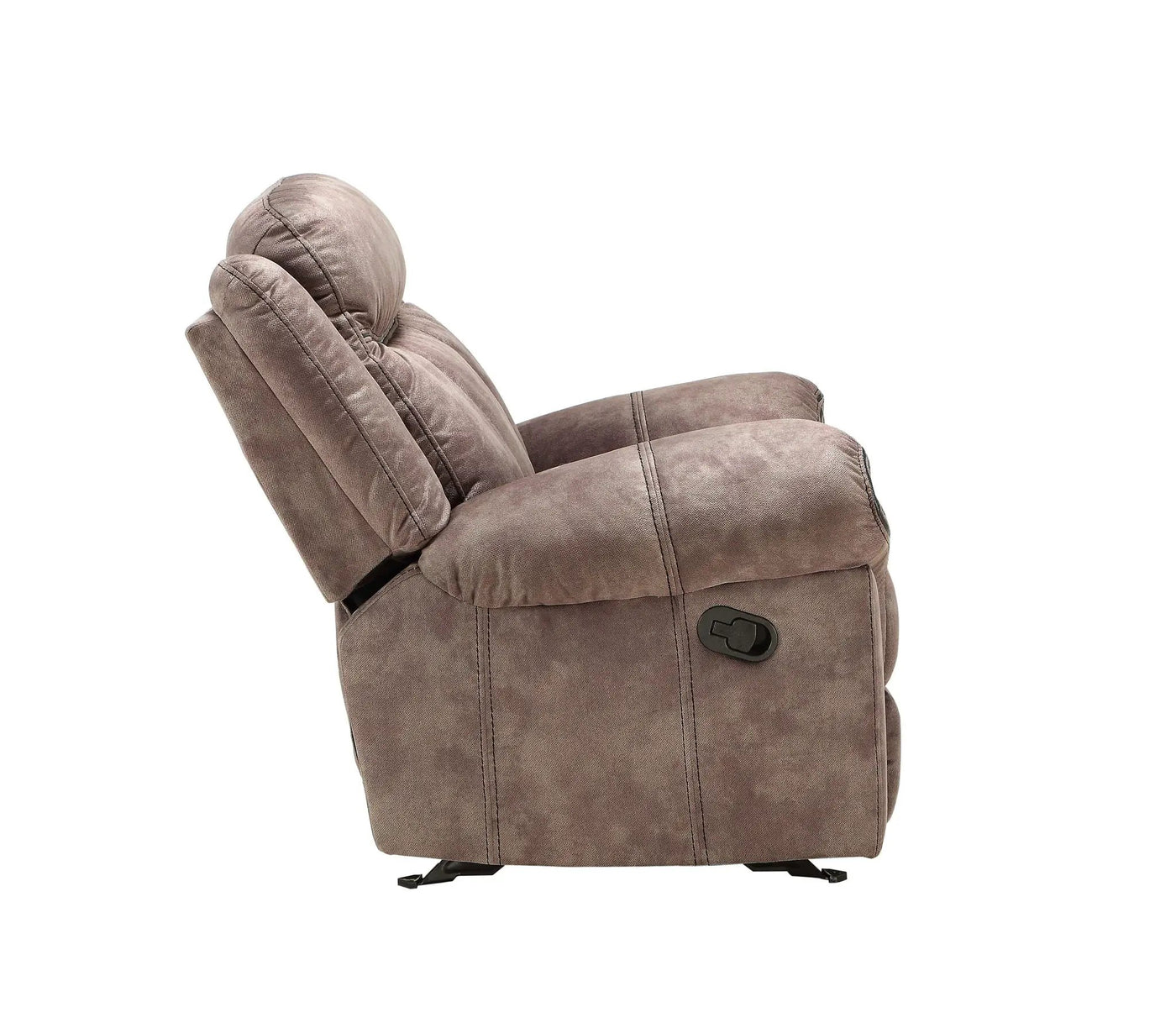 Zubaida Two Tone Recliner Loveseat with USB Port Console by HouseOfZazla