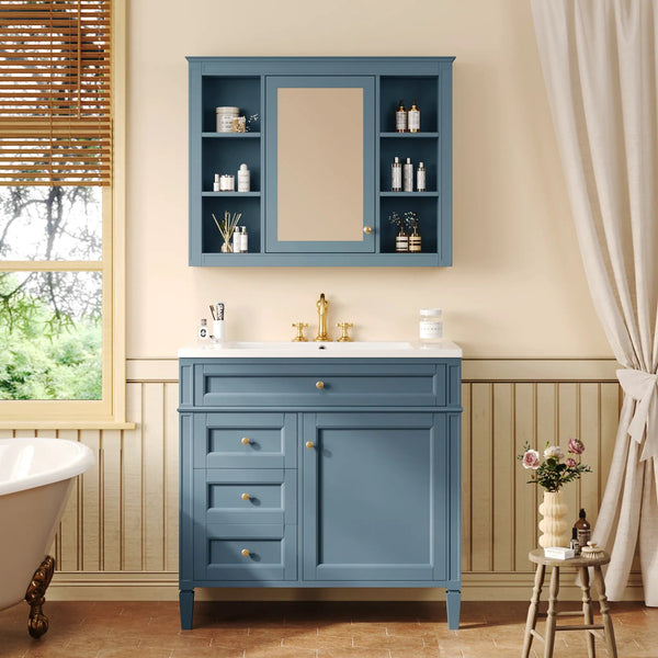 36'' Bathroom Vanity with Medicine Cabinet
