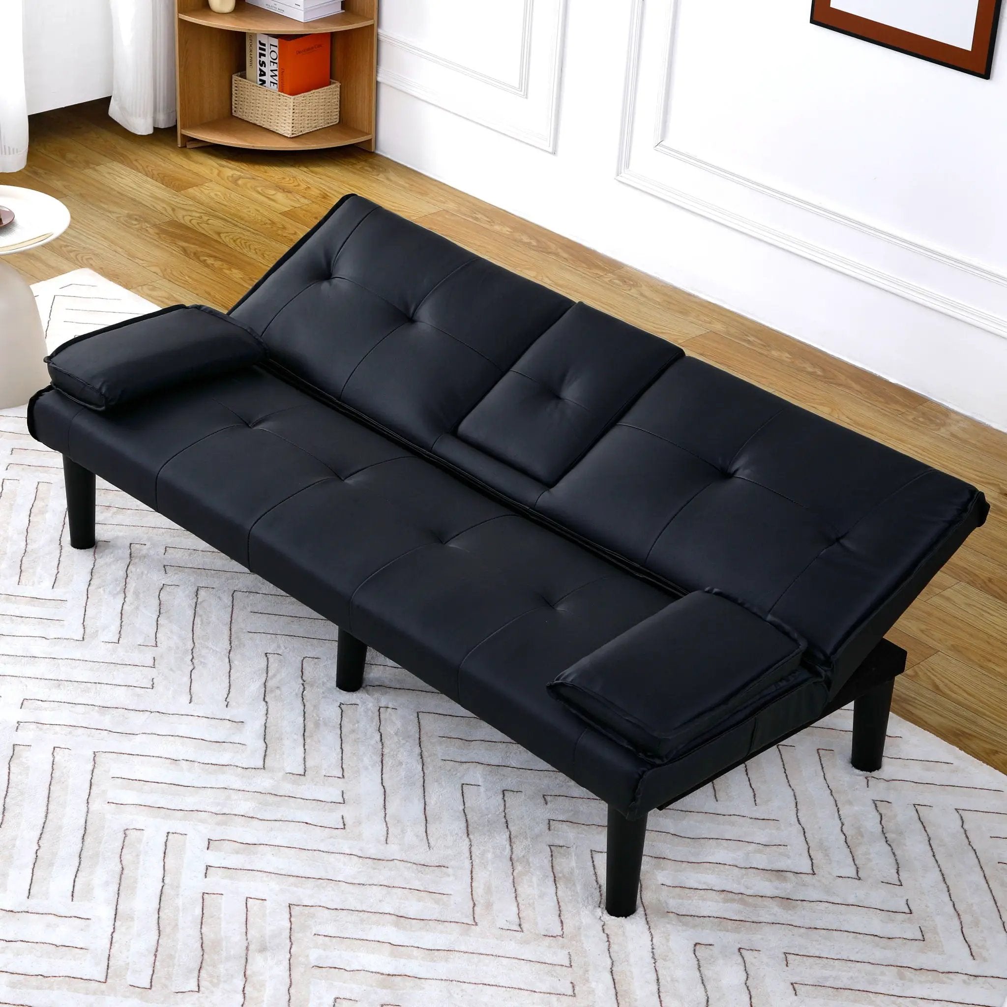 Sofa Bed With Foldable Design And Cup Holder by HouseOfZazla