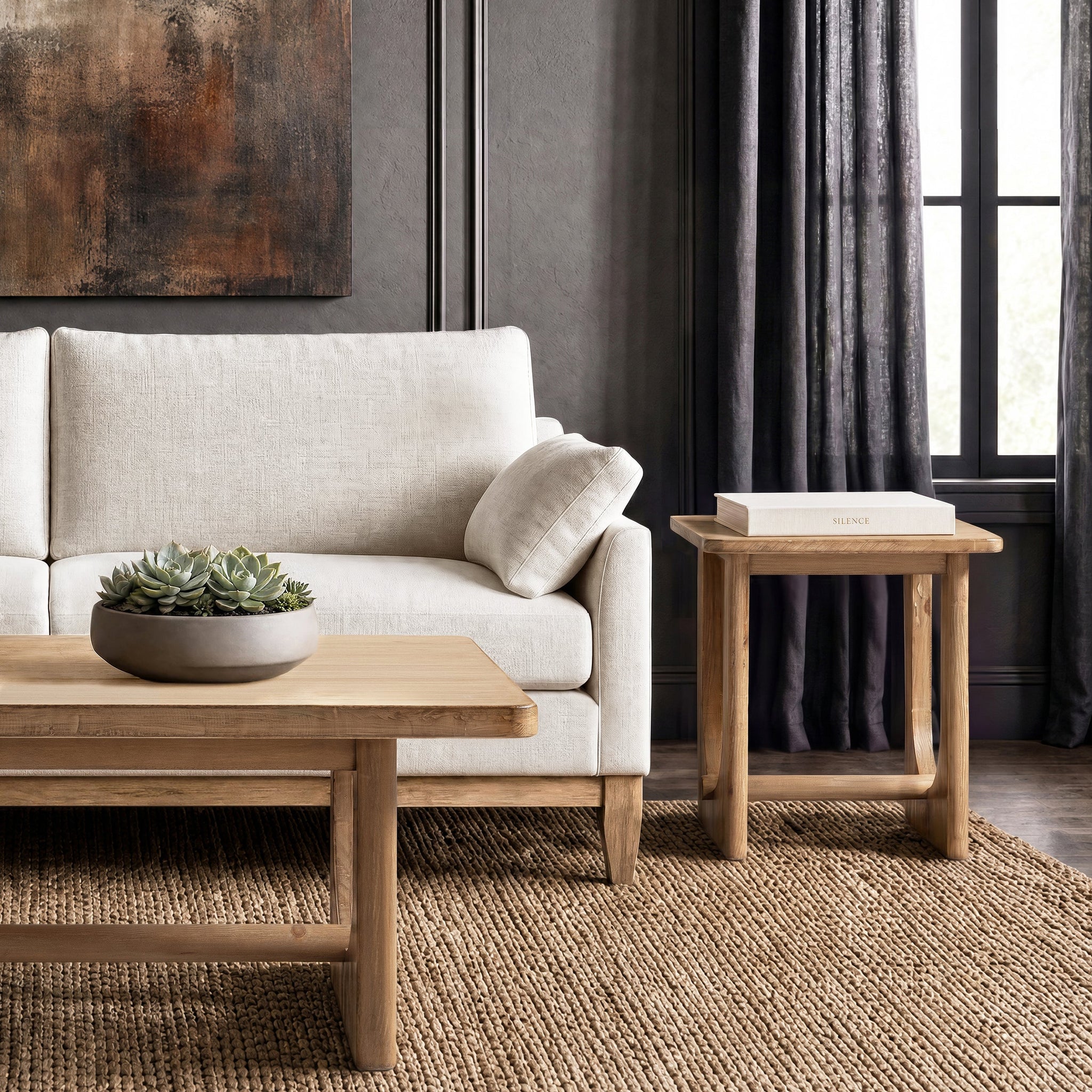 Turnkey 22" Square Side Table Antique by HouseOfZazla