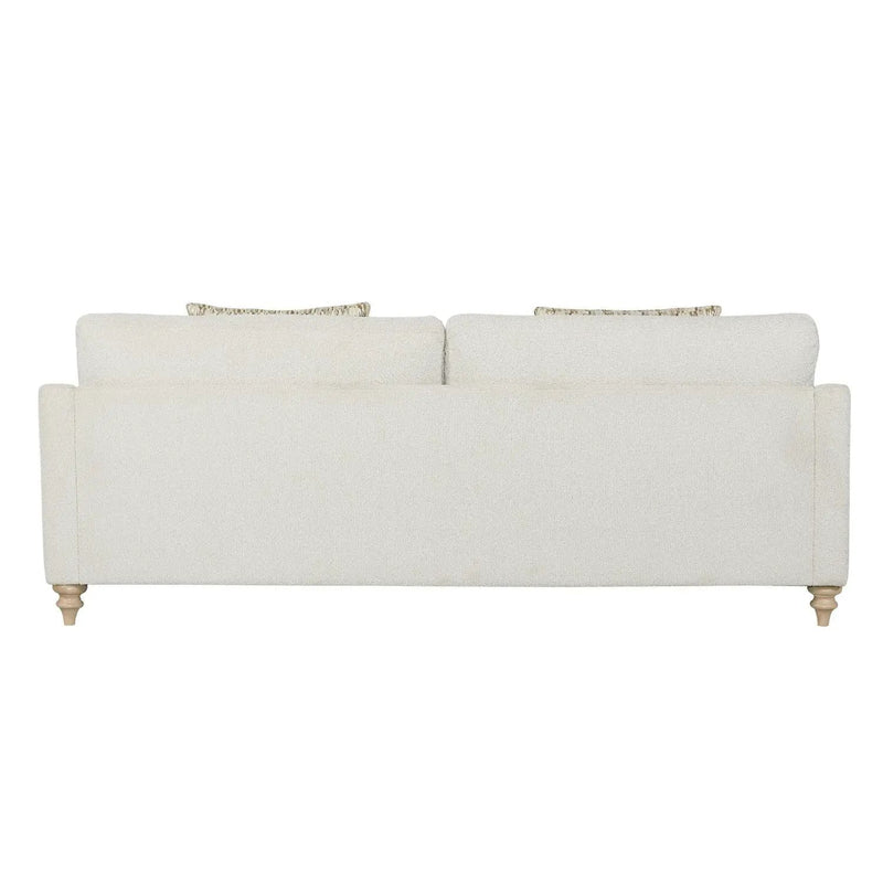 Sofa Single Reverable Cushion With 2 Pillows - Off White by Unique Piece Furniture