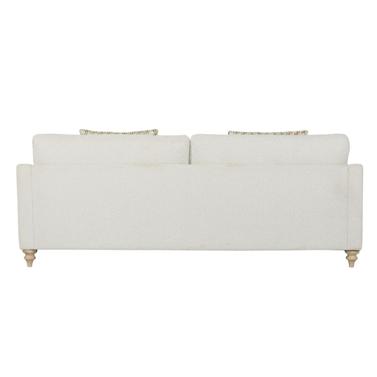 Off White Sofa Single with Reversible Cushion and 2 Pillows, photo 4 of 6