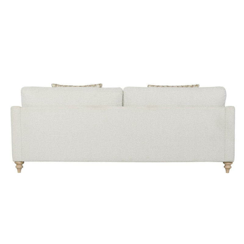 Off White Sofa Single with Reversible Cushion and 2 Pillows, photo 4 of 6