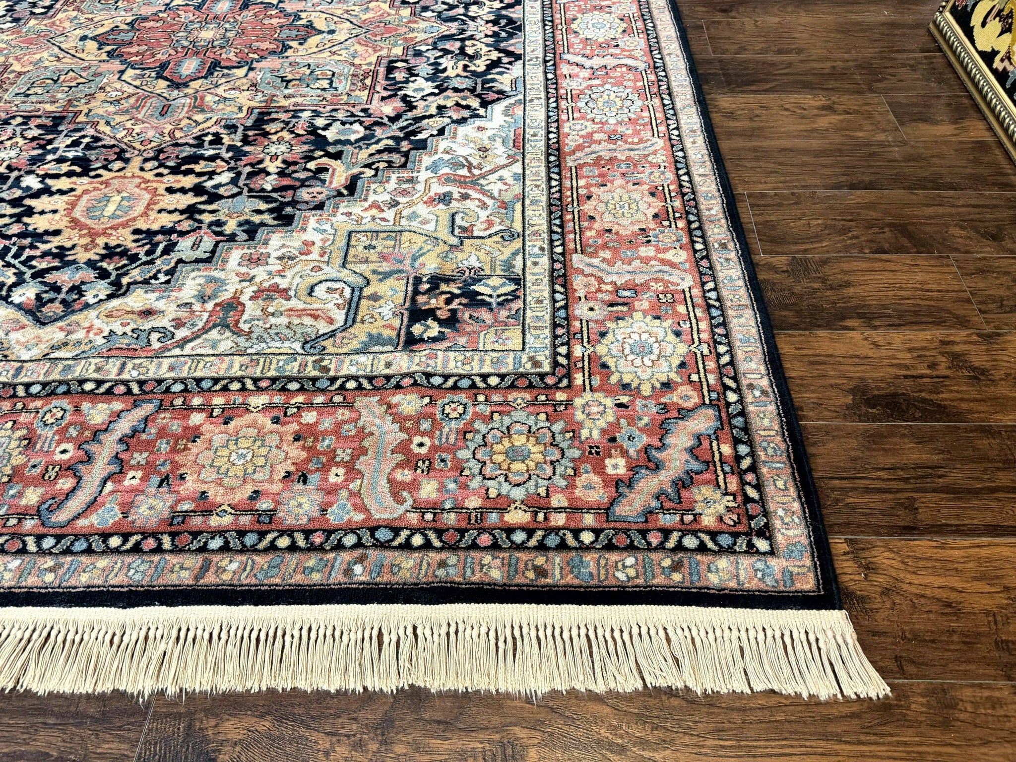 Karastan Navy Heriz #700/701 Rug, 8.8 x 10.6 Karastan Carpet, Wool Pile, Discontinued Vintage Karastan Rug, Original 700 Series, Geometric by Jewel Rugs