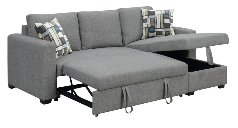 Pensole - Reversible Pop - Up Sleeper Sectional by Unique Piece Furniture