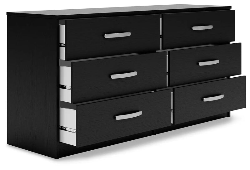 Finch - Six Drawer Dresser - 29'' Height - Black by Unique Piece Furniture