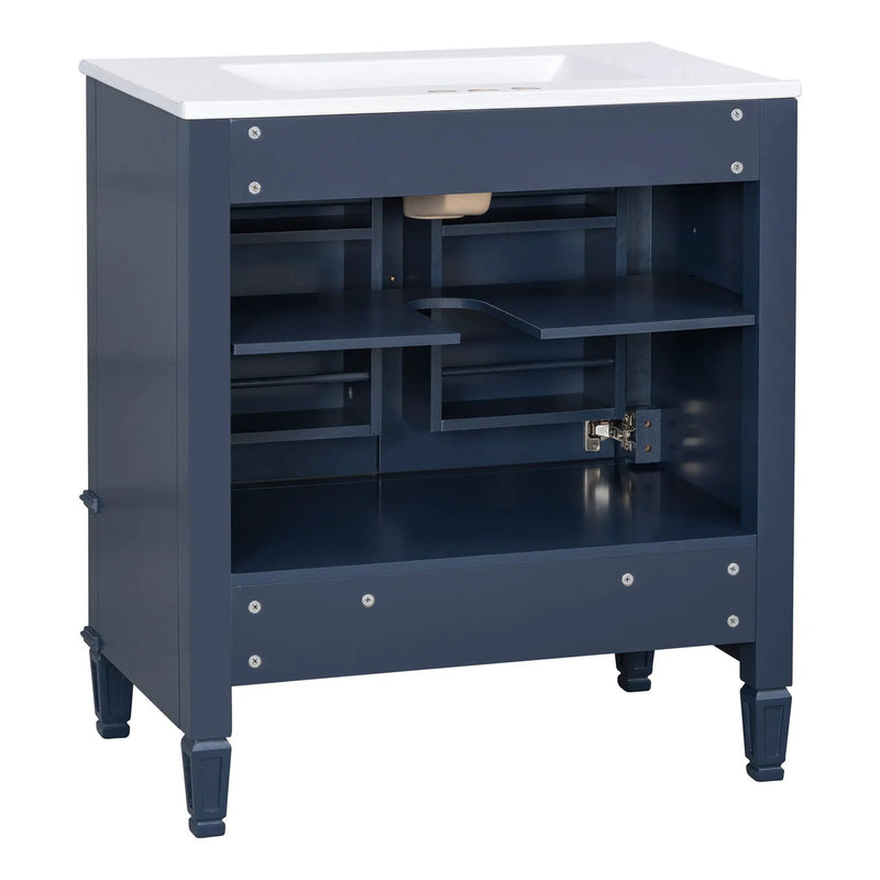 Bathroom Vanity With Sink, Soft Closing Door, Multi Functional Storage by HouseOfZazla