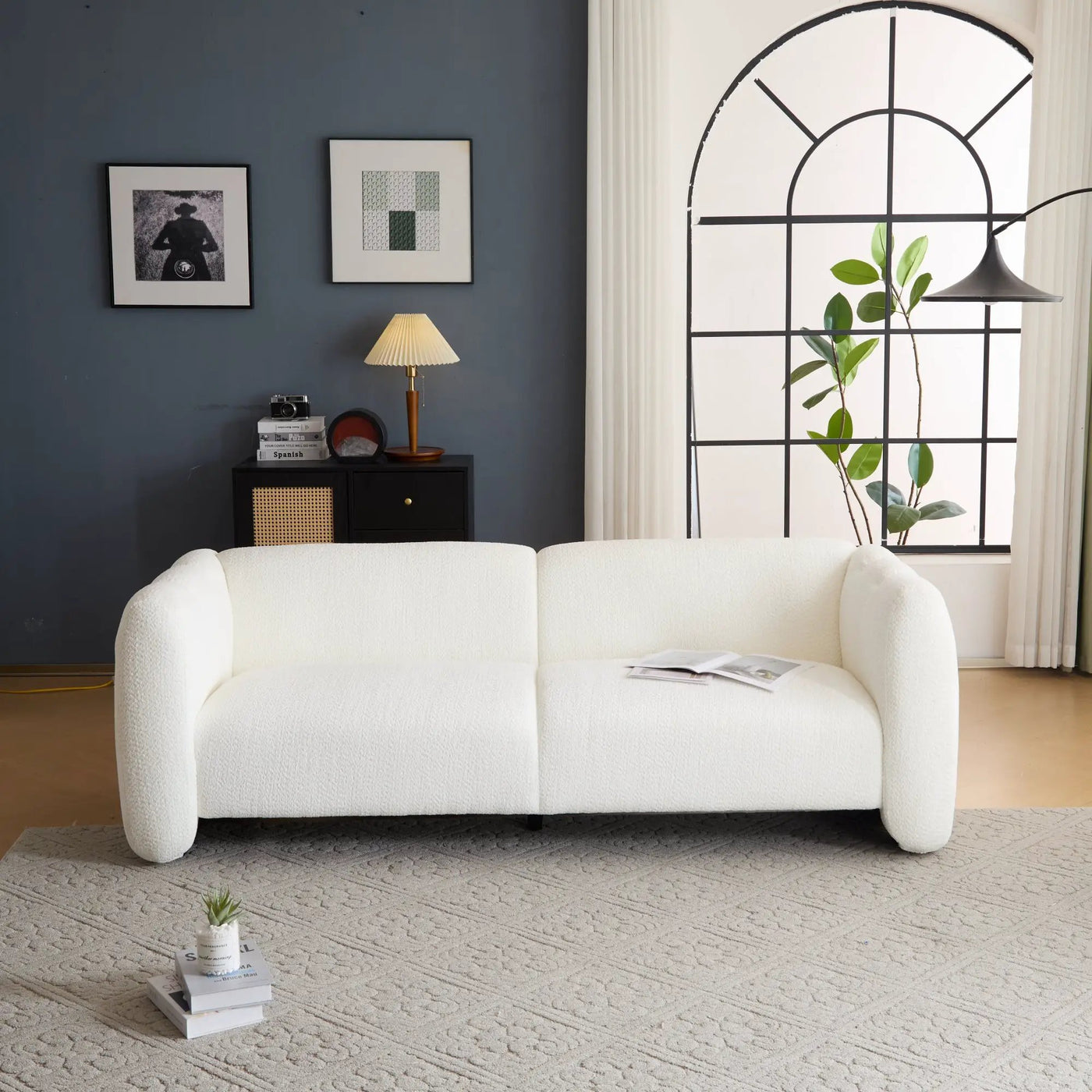 Tonson 83" 3-Seater Boucle Sofa by HouseOfZazla