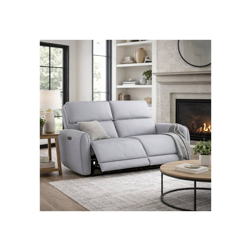 Jeromie - Power Motion Loveseat With USB Port - Gray by HouseOfZazla