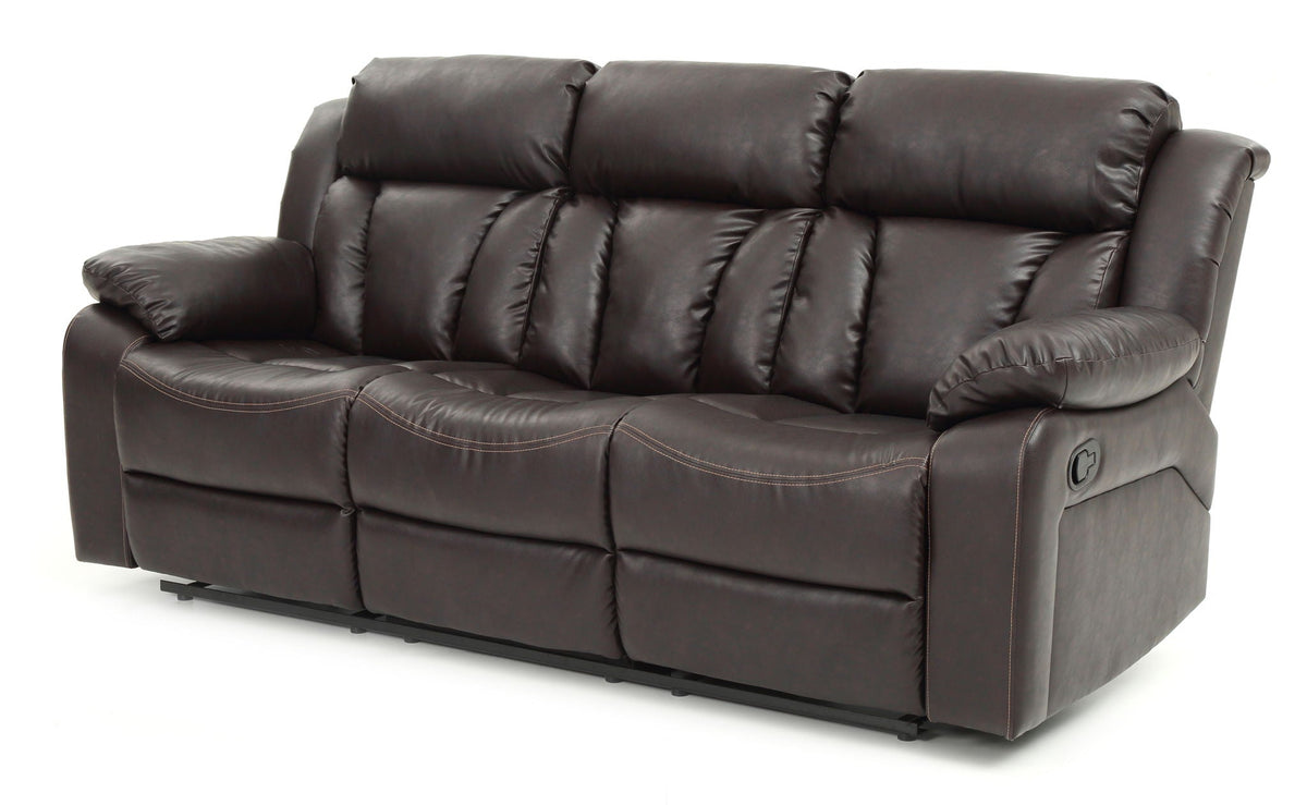 Elegant Reclining Sofa with Sturdy Construction - White, Black, Dark Brown, photo 13 of 18