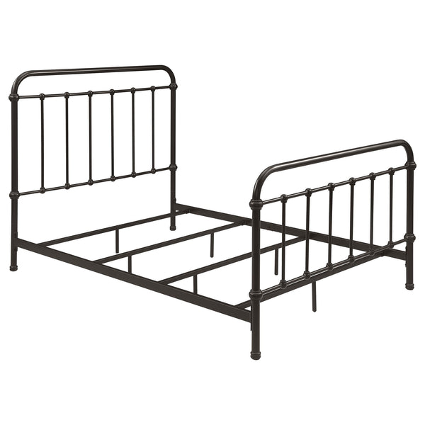 Livingston Metal Full Open Frame Bed Dark Bronze