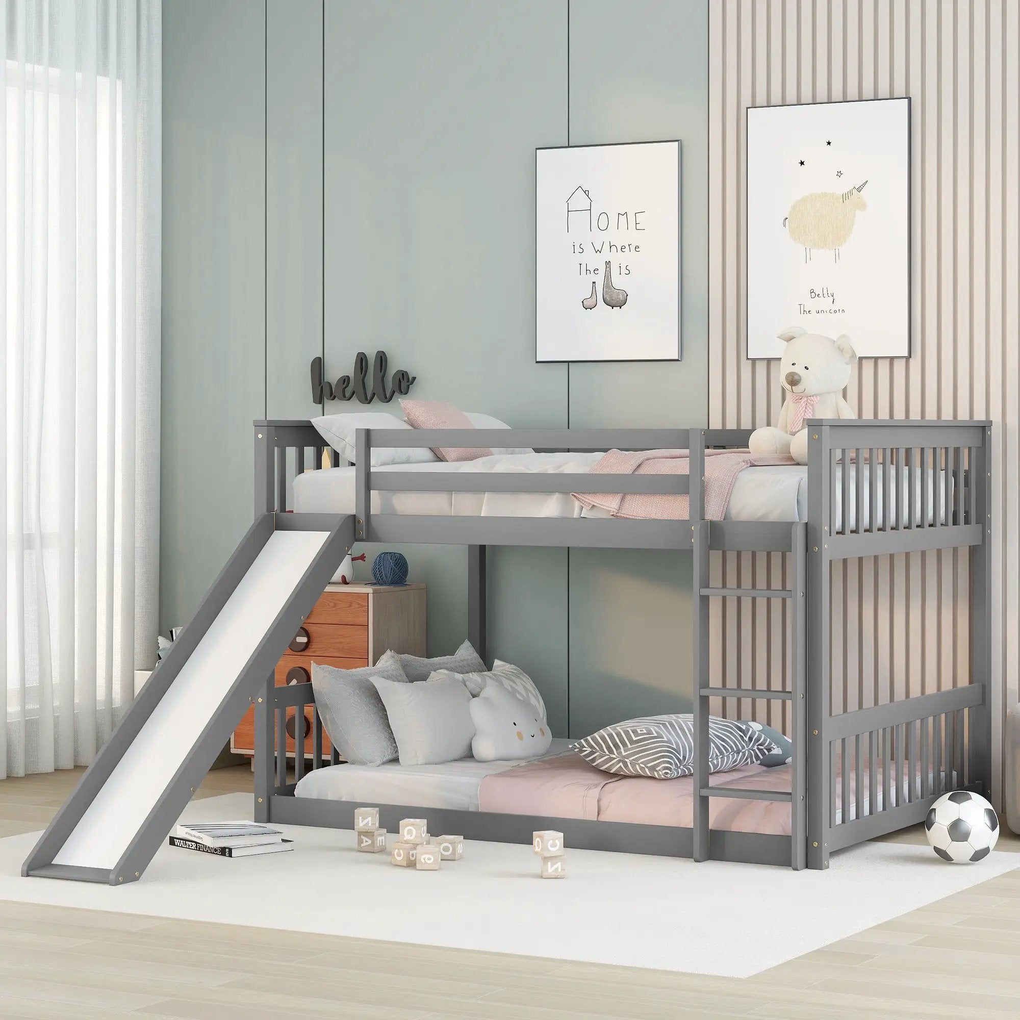 Bunk Bed With Slide And Ladder by Unique Piece Furniture